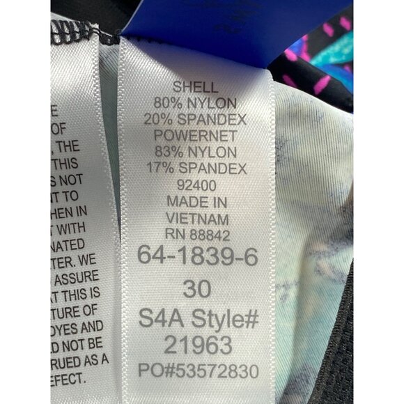 Swimsuits For All Womens Plus Size 30 Wireless Tankini Swim Top - Picture 4 of 7